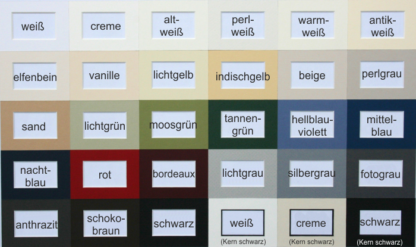 Passepartoutfarben
