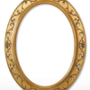 Goldener Ovalspiegel