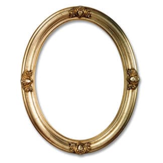 Rahmen oval mit Ornament