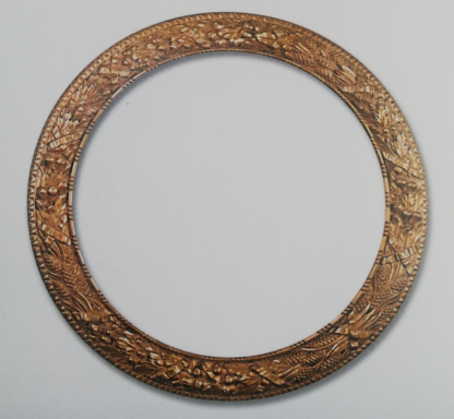 Rundrahmen Blumenornament gold-2