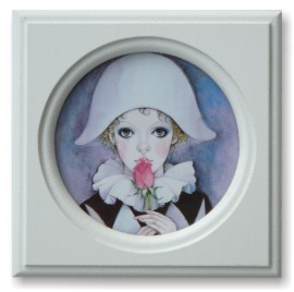 quadratischer Rahmen mit rundem Ausschnitt